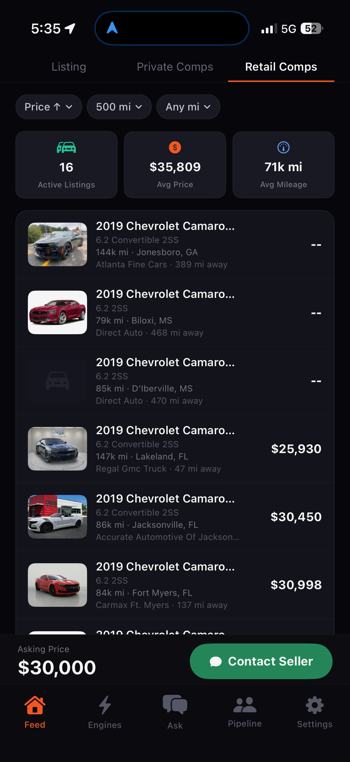 Hooptie — Retail Comps